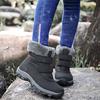 Plush High-top Boots Women Warm Snow Boots Non-slip Winter Cotton Shoes Waterproof Outdoor Hiking Sneakers