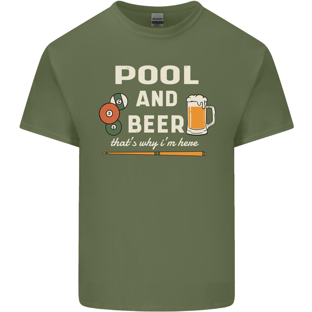 Pool and Beer Thats Why Im Here Unisexs Light Cotton TShirt