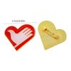 Stylish Heart Volunteer Pin Delicate Heart Shaped Volunteer Brooch Eye Catching Brooch Stylish Badge Jewelry
