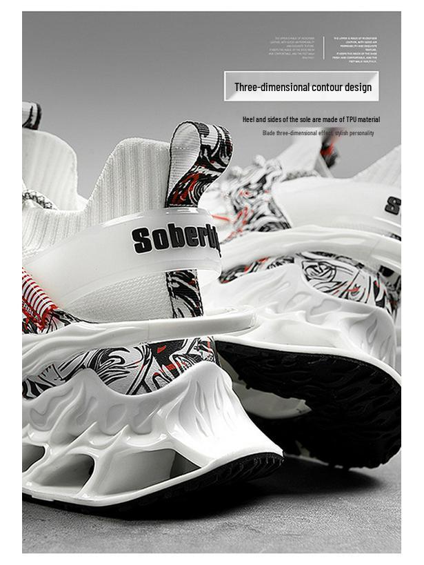 Men's Chinese Style Blade Coconut Casual Running Shoes, Sizes 45-46