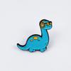 Dinosaurier Cartoon Brosche: Kreativer Legierungs-Anstecker mit Tropföl für Kinderrucksäcke