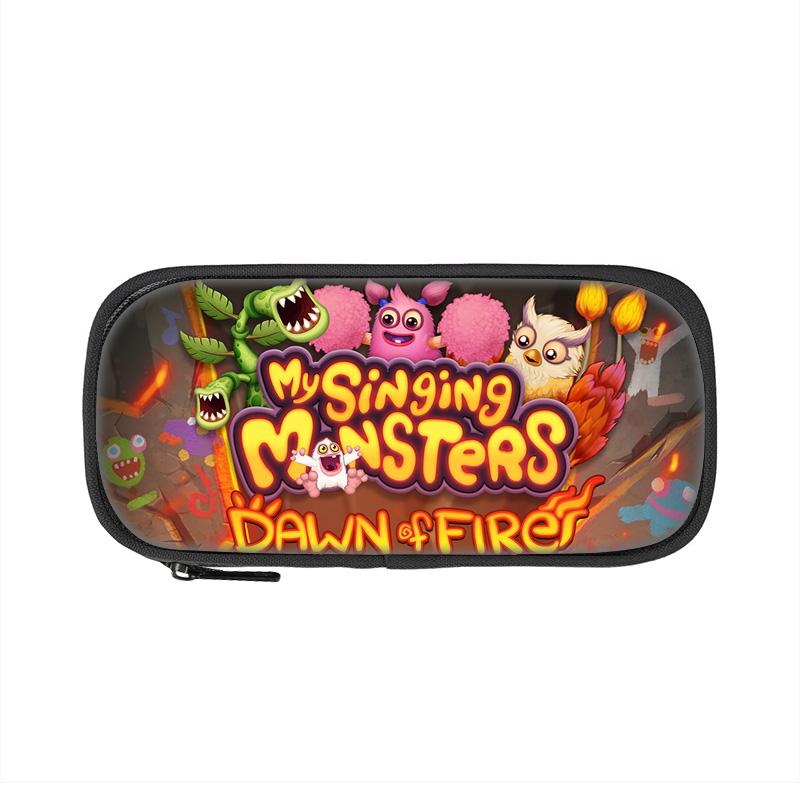 My Singing Monsters Pen Case Game Cartoon Print Large Capacity New Kindergarten Elementary School Boys and Girls