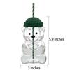 Neue Niedliche Bären Strohbecher 500ML Cartoon Kreative Kaffeetasse Saftbecher Becher Für Geburtstags Weihnachtsgeschenk Milch Tee Tasse Mit Deckel Dekor