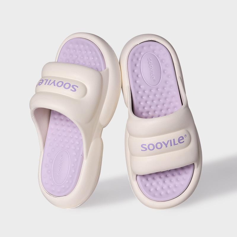 Asgard Summer New Slippers For Women Soft EVA Platform Cloud Slipper Home Non-slip Breathable Slides Light Casual Flip-Flop