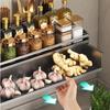 30/40/50 CM Organizer κουζίνας Ράφι επιτοίχια ράφι αποθήκευσης μπαχαρικών Πολυλειτουργική σχάρα μαχαιριών για μπουκάλια καρυκεύματος