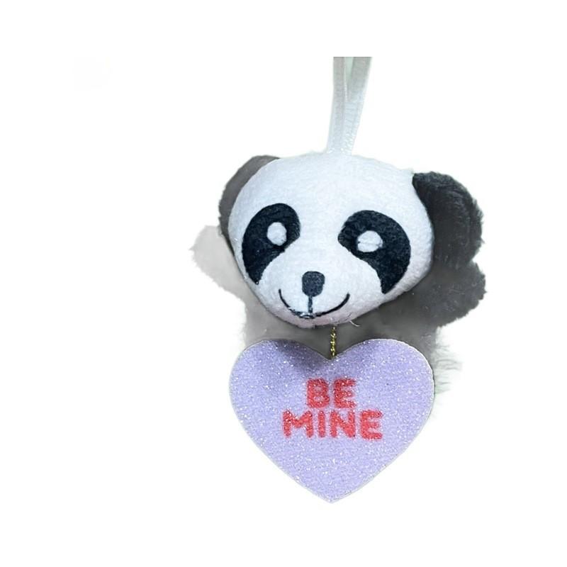 Cartoon Panda Easter Animal Plush Toys Heart Style Pendant Decorations Gift