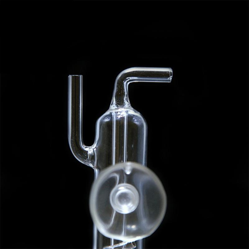 E15D CO2 Diffuser Aquarium for Tank Bubble Counter Spiral-Shape Glass Atomizer Regulator for Planted for Tank with Suction Cu