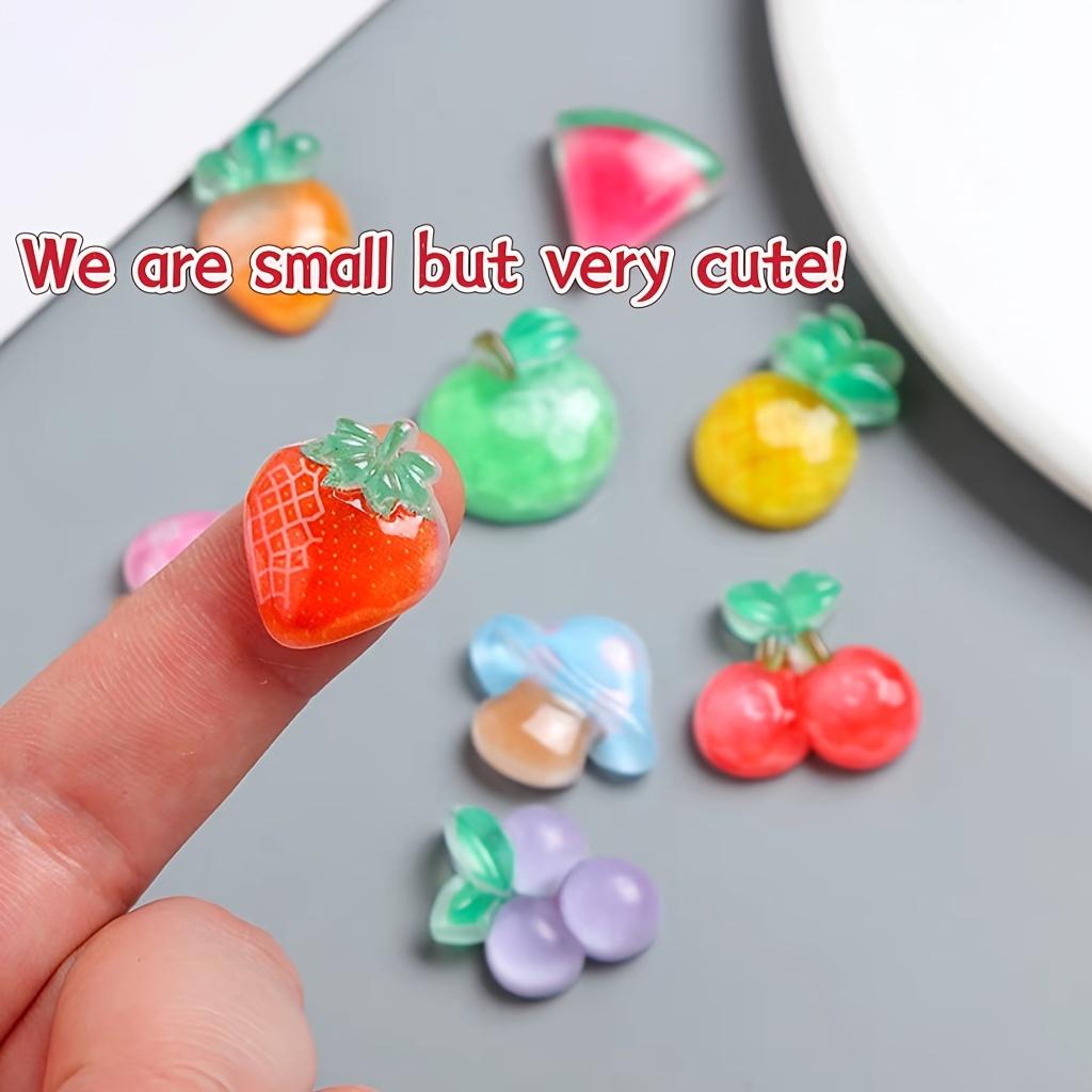 10 Stück Kühlschrankmagnete mit Cartoon-Obst-Motiven, ovale dekorative Kühlschrankmagnete aus ABS für Büro, Küche, Whiteboard, Schließfach, Schrank