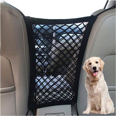 Practical-1 PCS Dog Car Net Barrier Pet Barrier With Mesh Organizer Baby Stretchable Storage Bag Universal Vehicle Isolation Net