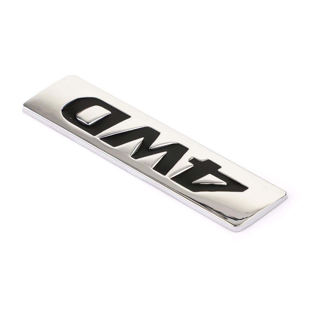 VIPIH Metal Gloss 4WD Emblem Car Fender Trunk Tailgate Badge Decal Sticker 4WD 4X4 SUV Black