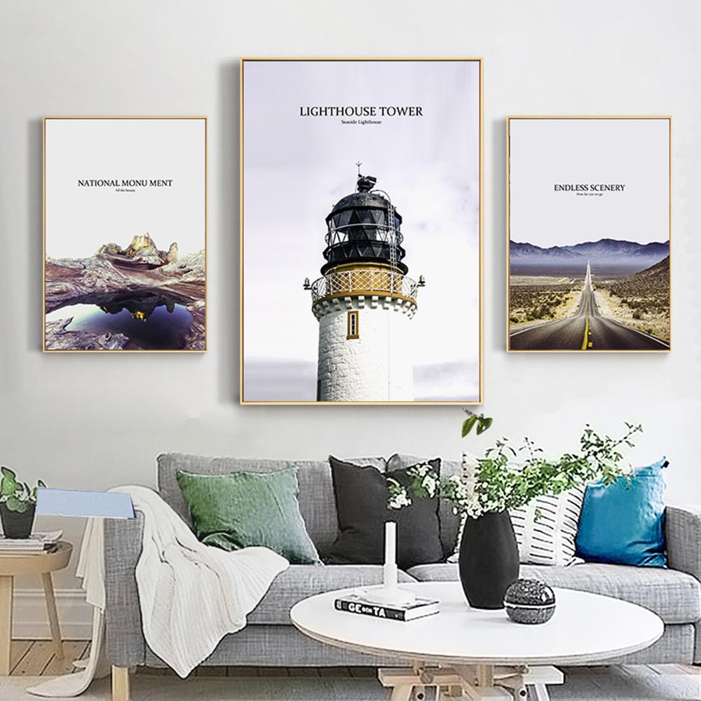 Nordic Narional Monument Dream Big Endless Scenery Landscape Wall Canvas Posters Painting Prints For Living Room Home Decor