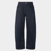 Weekhour Curved Line Wide Cotton Pants Navy