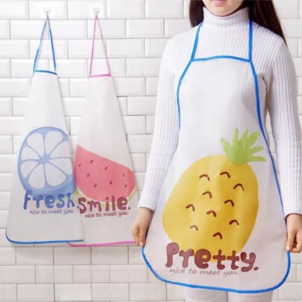 Waterproof Kitchen Waiter Apron Cartoon Cooking Hood New Sleeveless Apron  For Men Women