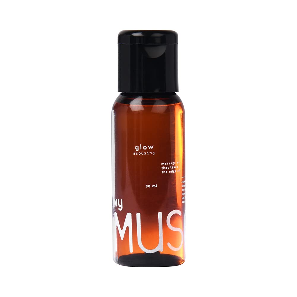 MyMuse Glow Mogra Massage Oil 100ml | Body oil with Pure Mogra, Ylang Ylang Extract, Natural Ingredients, Vegan, non sticky | Stress relief, Smooth sk