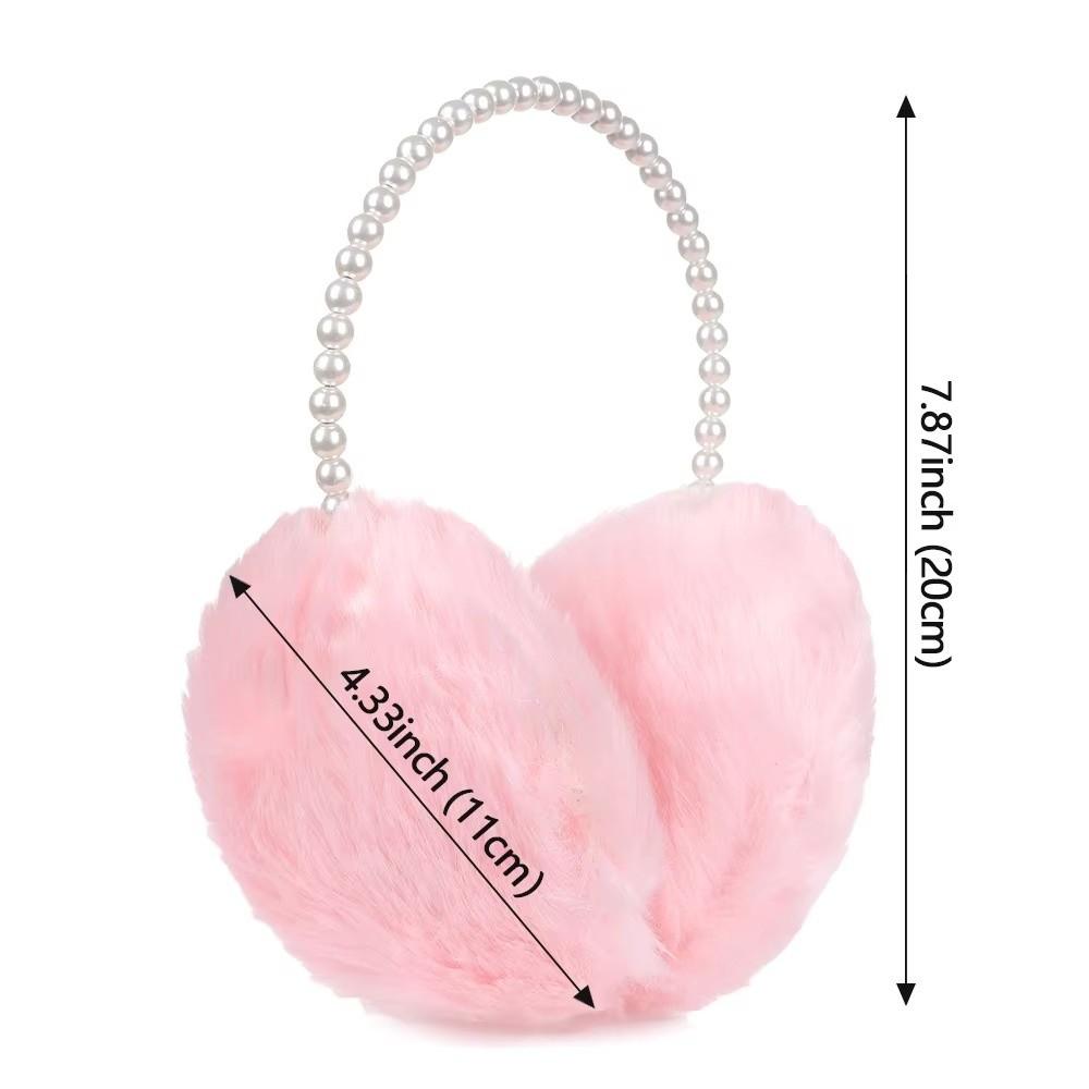 Protecting Ears Winter Plush Earmuffs Multifunctional Elegant Solid Color Fluffy Earmuffs