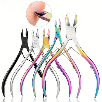 Tesoura de Unhas (1 unidade) - Ferramenta Profissional para Manicure/Pedicure, Tesoura de Corte para Pele, Cortador de Unhas para Mãos e Pés