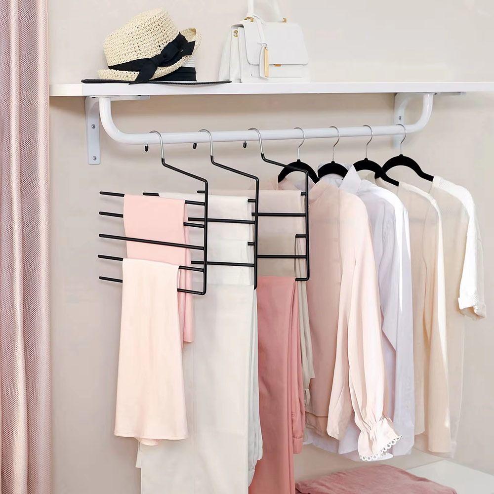 New Anti-slip Multi-Pants Hanger Both Wet and Dry Use Pants and Skirts Hanging Towel Rack Thickened and Reinforced Open Hanger