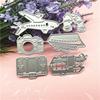 Plane Ship Camera Car Cutting Dies for Photo Scrapbooking Card Making Decors Carbon Steel Die Cuts Embossing Stencils