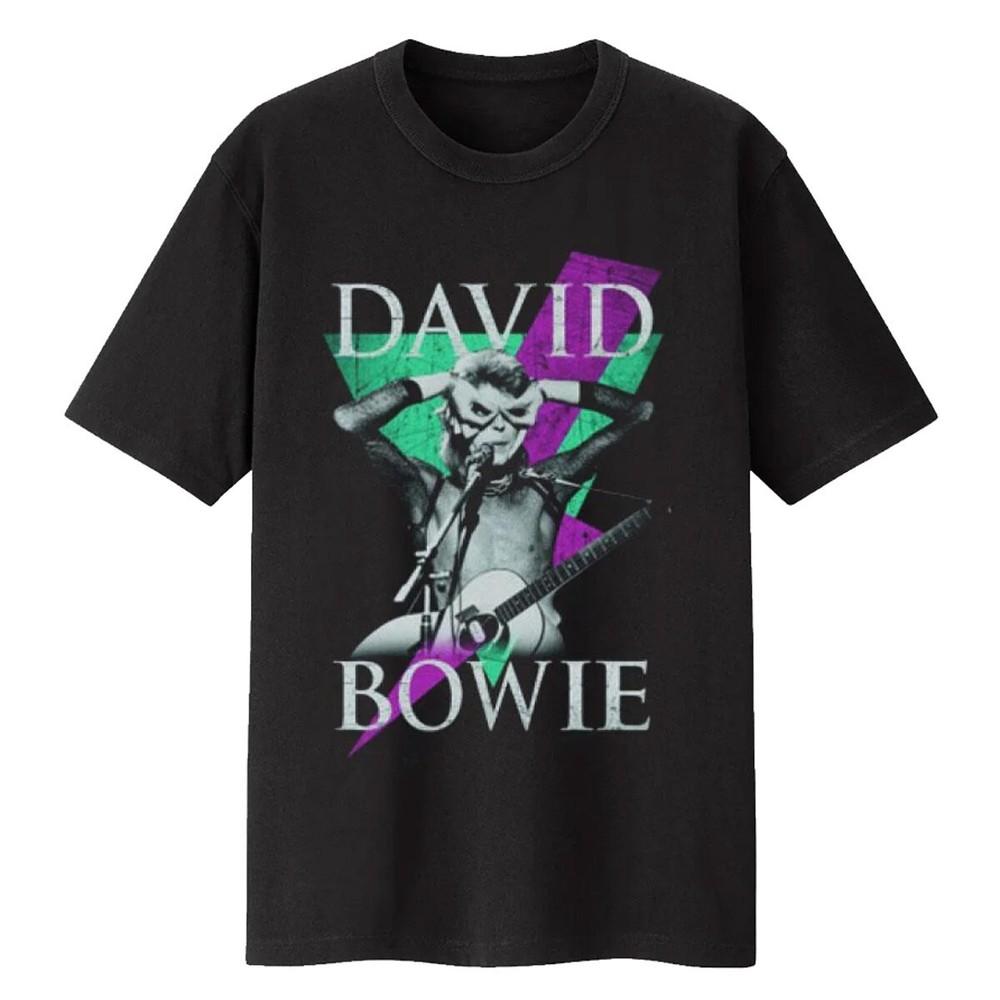 David Bowie TShirt Thunder Official New Black Unisex T-Shirt XL