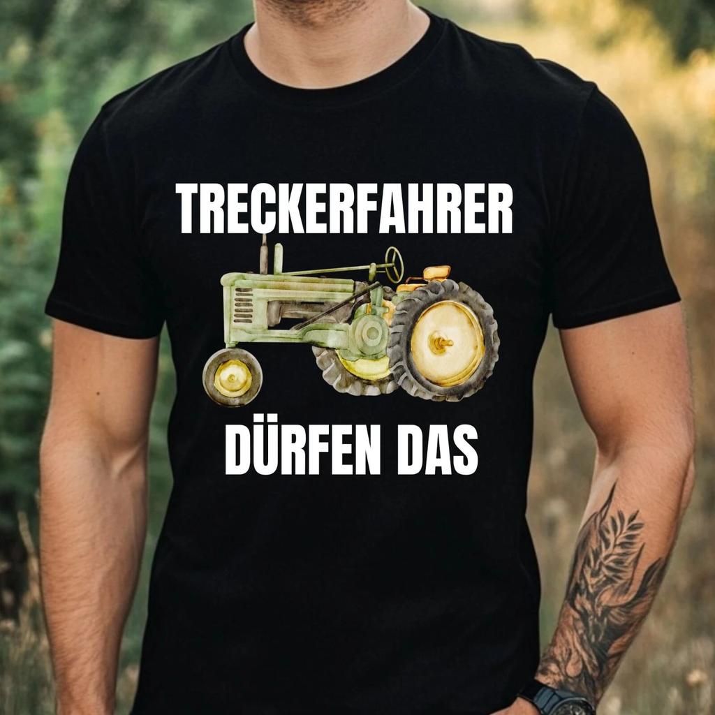 T-Shirt Herren Lustiger Traktor Spruch Motiv Baumwolle Größe XS bis 5XL