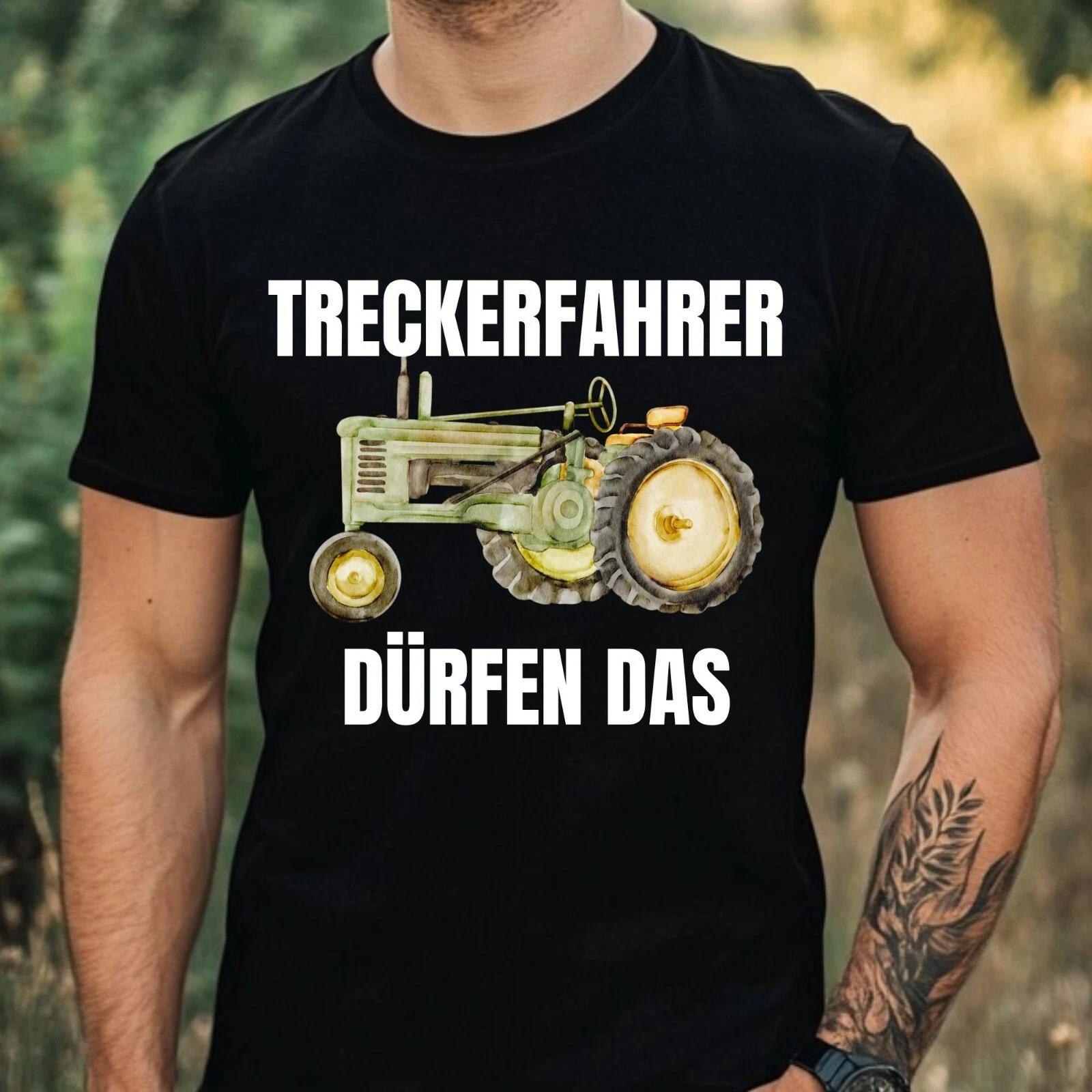 T-Shirt Herren Lustiger Traktor Spruch Motiv Baumwolle Größe XS bis 5XL M