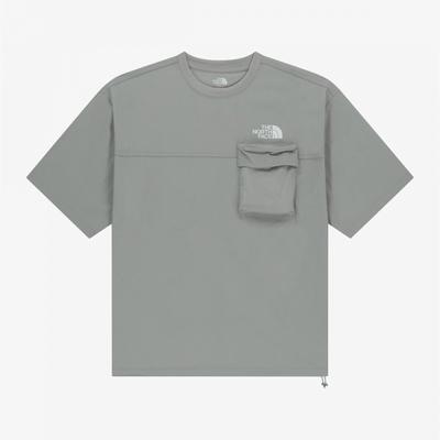 The North Face White Label Aira Pocket Short Sleeve Tee Light Gray Nt7ur18k