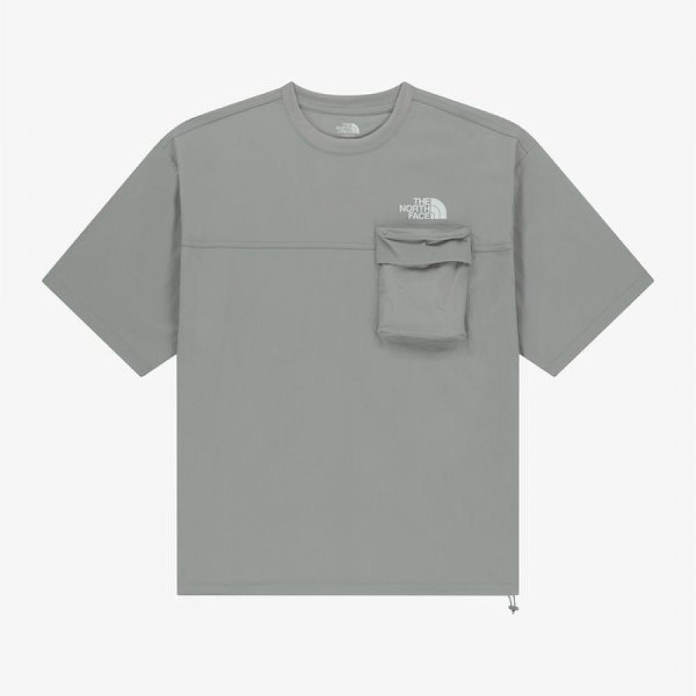 The North Face White Label Aira Pocket Short Sleeve Tee Light Gray Nt7ur18k LIGHT GRAY/085