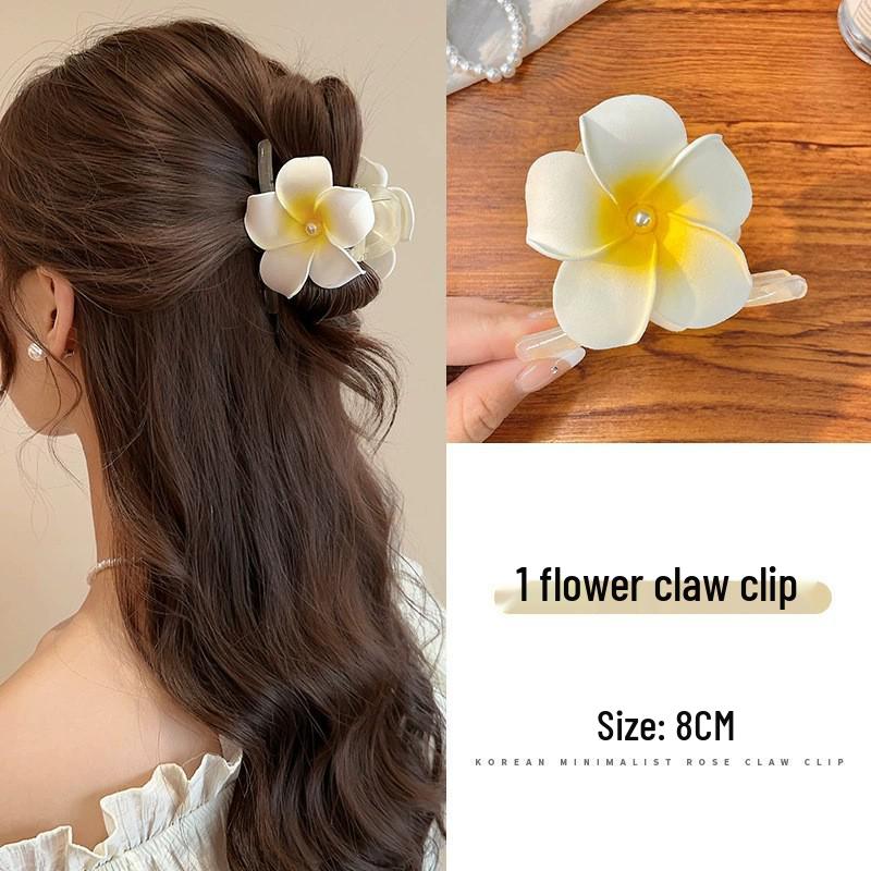 Egg Flower Claw Clip: 2026 High-End Women's Hair Accessory for Updos