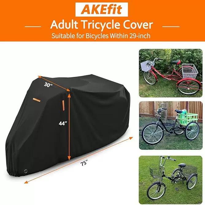 Universal 210D Oxford Cloth Cover for Tricycles, Bicycles, Motorcycles, and E-Bikes
