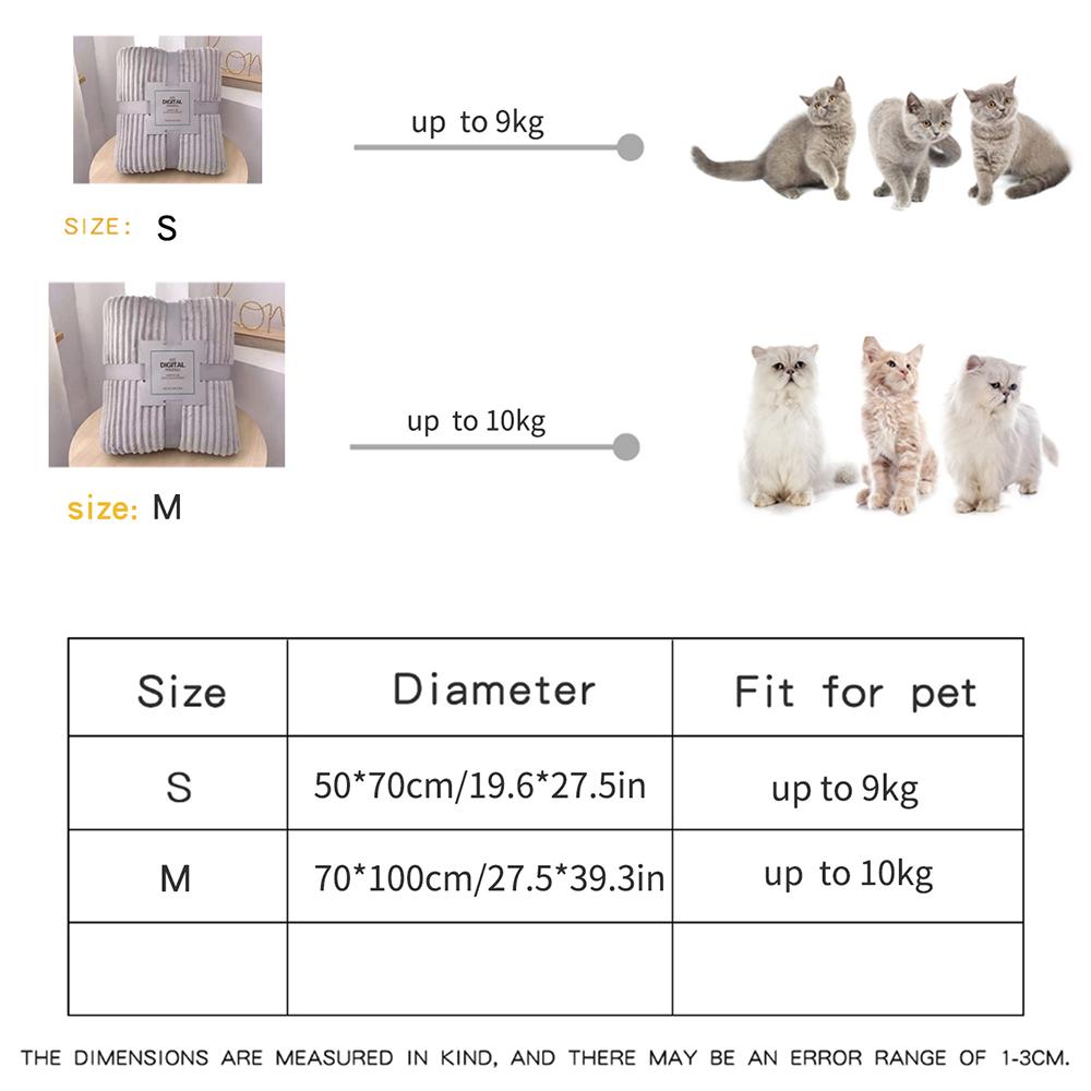 Thick Magic Plush Blanket Home Office Nap Blanket, Solid Color Blanket Cat Dog Pet Warm Bed Pet Sleeping Mat