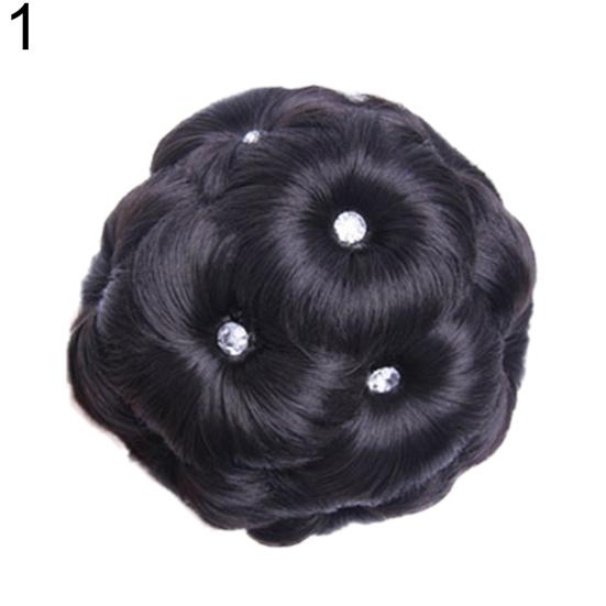 Syntetisk Hårknut Elastisk Donut Chignon Hårförlängning