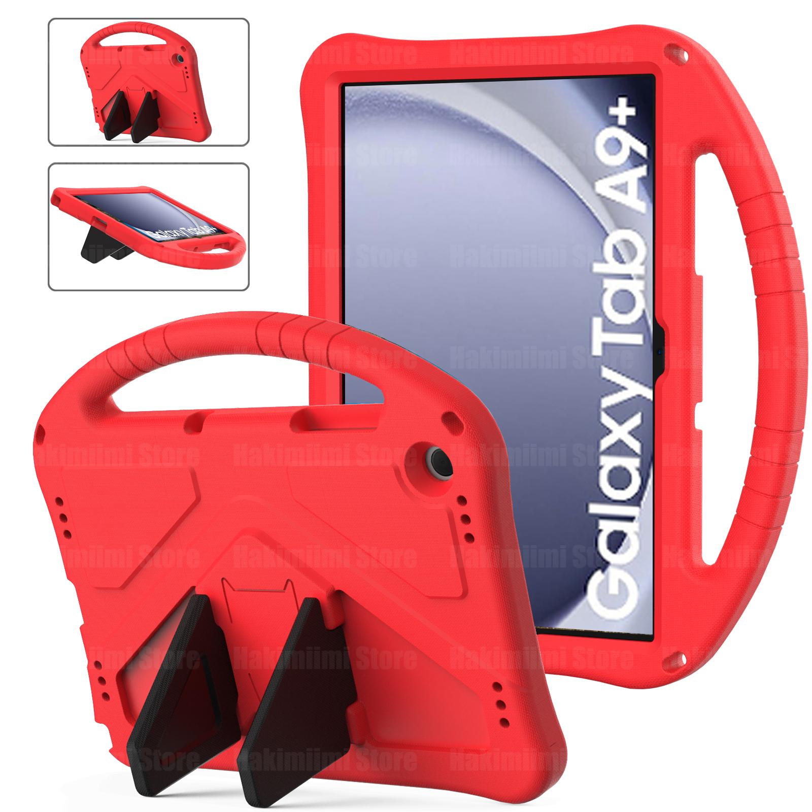 

Детский чехол для Samsung Galaxy Tab A9 Plus (11 дюймов) Противоударная подставка с защитой от падений и ручная подставка для Samsung Galaxy Tab A9+ 11.0 A9 Plus (11 Inch) красный