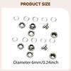 10 Eyelets with Washers – Easy-to-mount Metal Eyelet Set for Bags, Shoes, Upholstered Furniture