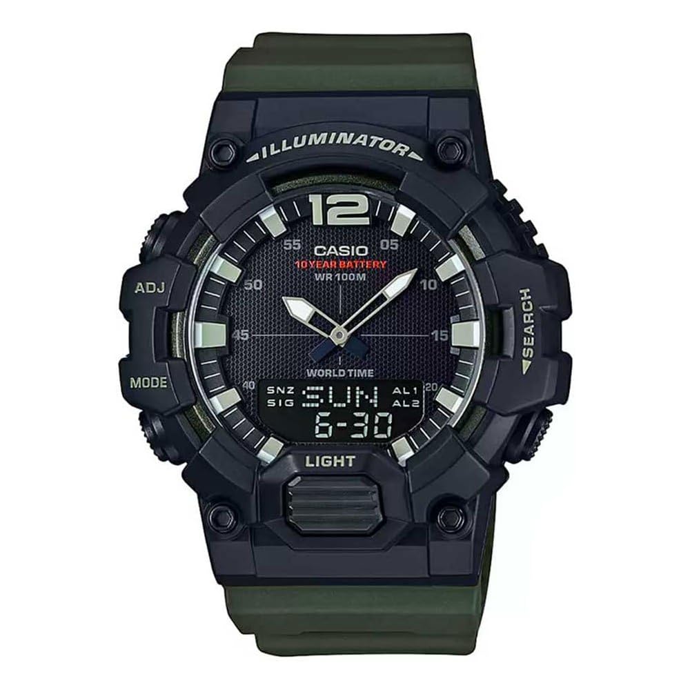 Casio Digital Watch Classic Design Water Resistant Quartz Movement Black