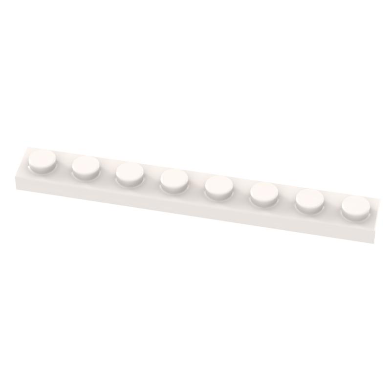 Funbrick 50 Stück 1x8 Platte 3460 Kompatibel mit Berühmten Bausteinen MOC DIY Klassisches Spielzeug Steine