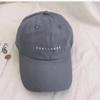 Korean-Style Embroidered Soft Brim Baseball Cap - Unisex Outdoor Sun Protection Duckbill Hat