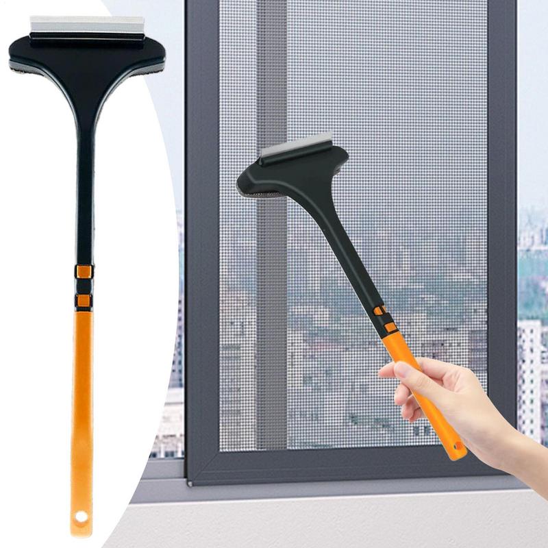 Long Handle Anti-mosquito Screen Brush Window Washing Brush Dust Removal Brush Home Retractable Multifunctional Cleaning Tools