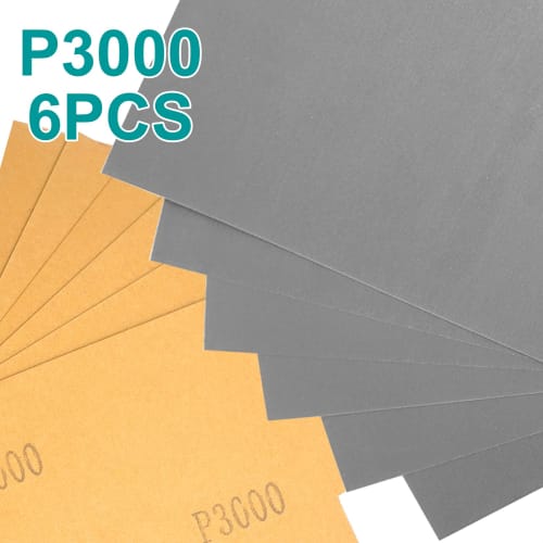 Akuoly Sandpaper for Precision Finishing Polishing, 2500, 3000, 5000, 7000, and 10000 Grits, 30 Sheets