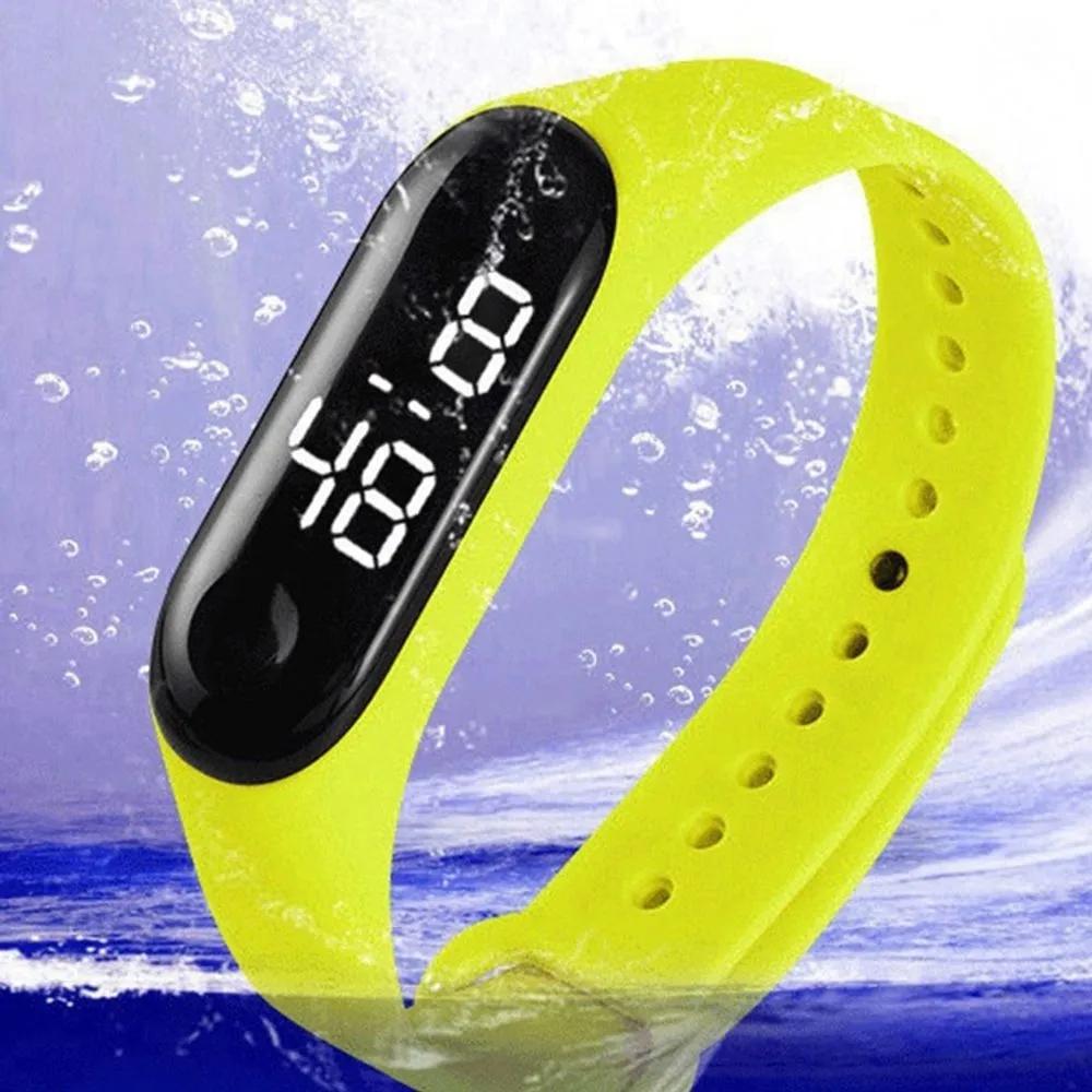 Sports wrist touch leisure style hiking watch digital watch Red