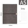 A5 B5 Business Leather Journal Notebooks 6 Ring Binder Planner with 100 Sheets  Blank Printed Loose-leaf Diary Notebook