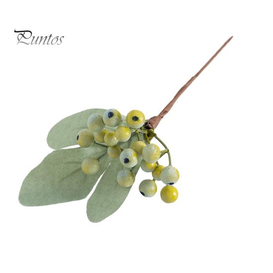 

Искусственный цветок, долговечная имитация ягоды, устойчивая к выцветанию, искусственная черника для свадьбы, домашнего декора зелёный