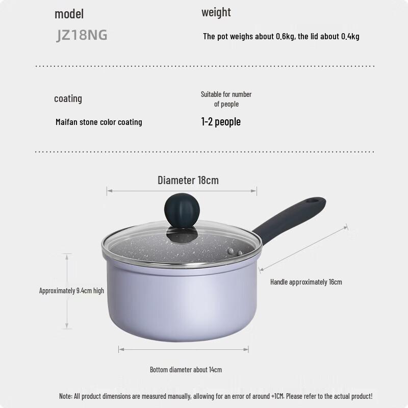 COOKER KING 18 см Антипригарное молочное кастрюлька