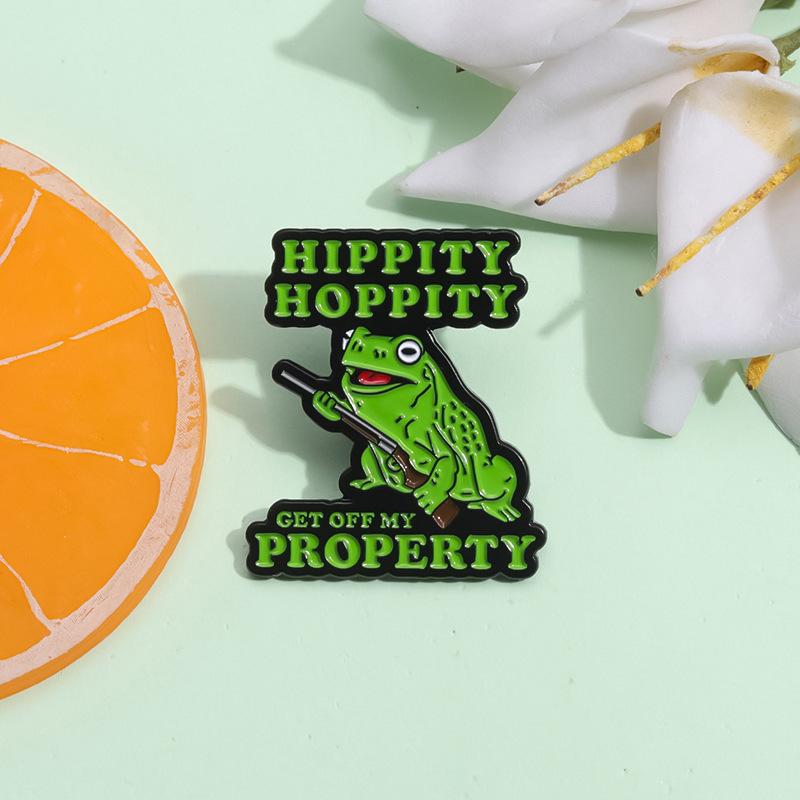 Green Alloy Adorable Brooch Featuring A Cartoon Frog Design Ideal For Fashion Accessories