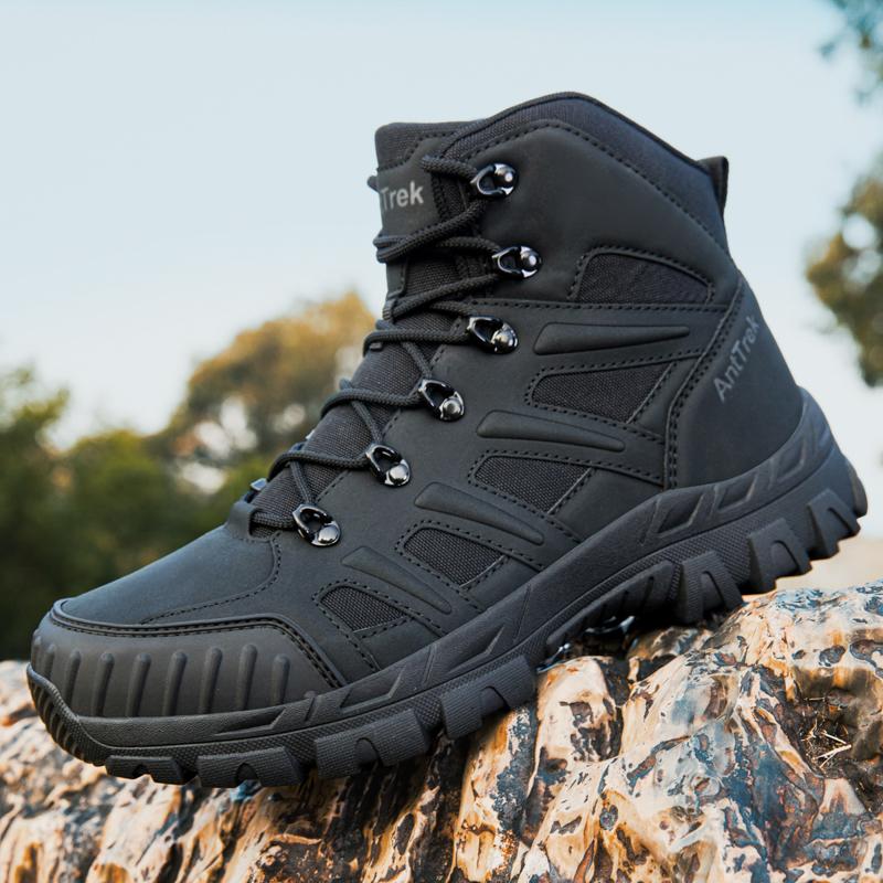 Men's Climbing Shoes Tactical Boots Waterproof Military High Quality Motorcycle Hunting Hiking Shoes Breathable Boots