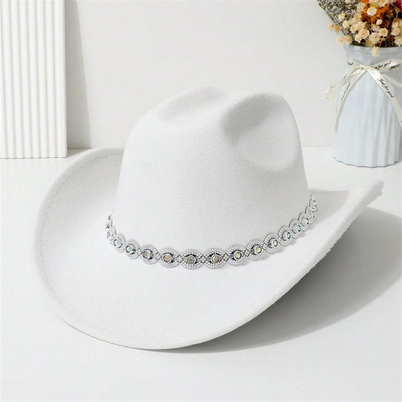Men and Women Jazz Hat Party Festival Stage Performance Simple Top Hat High Quality Woolen Straw Hat Western Cowboy