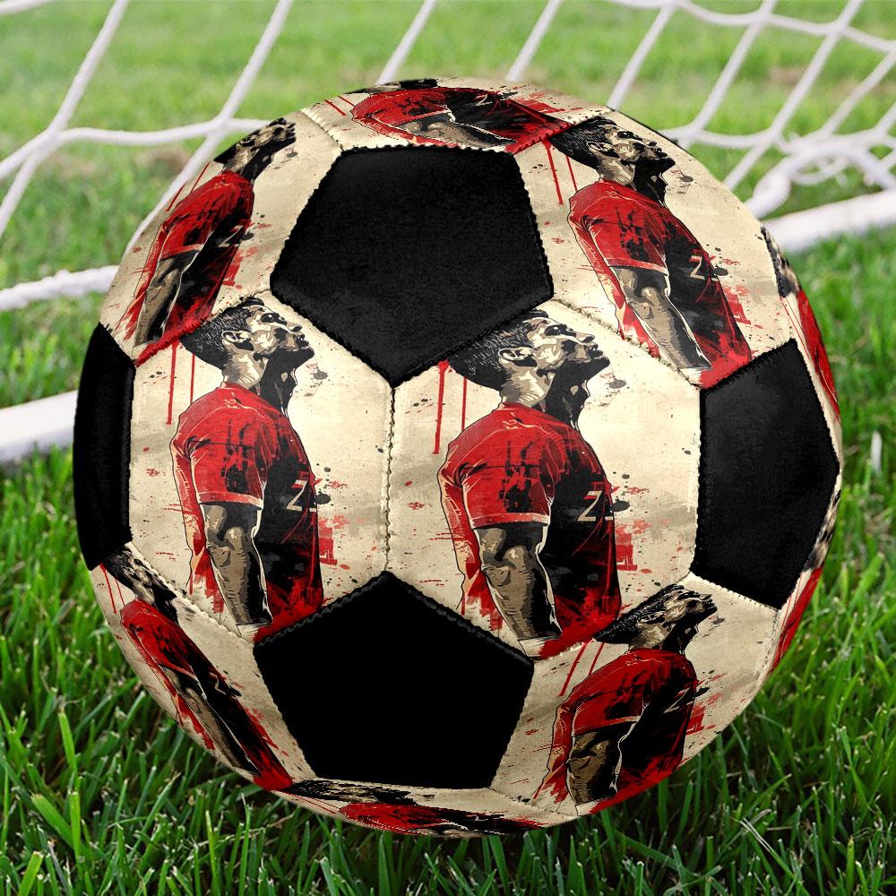 Storlek 5 Tryckt Fotboll Tålig Utomhusträning Fotboll