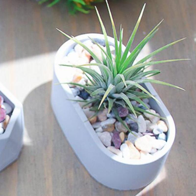 Oval Shape Silicone Mold Flower Planter Mold Flower Resin Mould Craft Art Home Decoration Bead Storage Box Mold