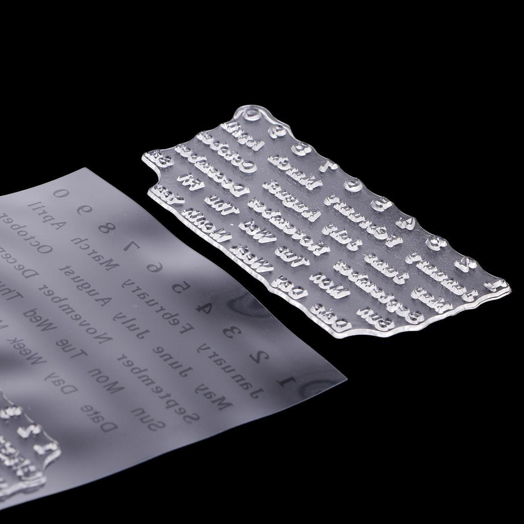 Themed Transparent Silicone Stamp Seal Clear for