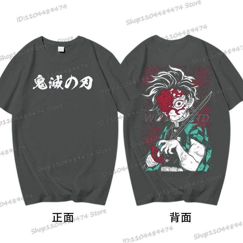 Kamado Tanjirou T-shirt Gifts Funny Demon Slayer Comic Tshirt Printed Short Sleeve Cotton Men Women Kimetsu No Yaiba Anime Tops