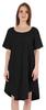 Inkmeso Noční košile pro ženy s krátkým rukávem W Noční košile s kulatým výstřihem Jersey tunika